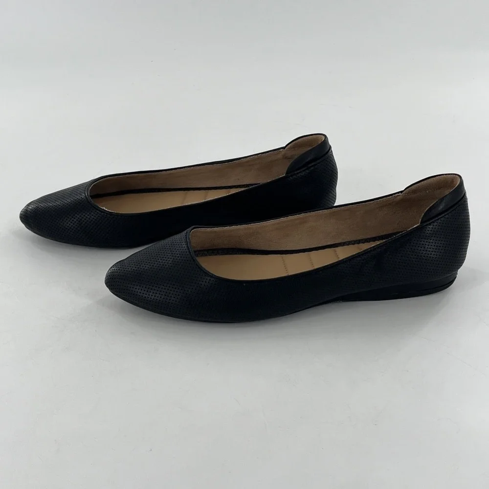 Kelly & Katie Ballet Flat Womens‎ Black 11 M Laser Cut Perfoated Slip On Arlie